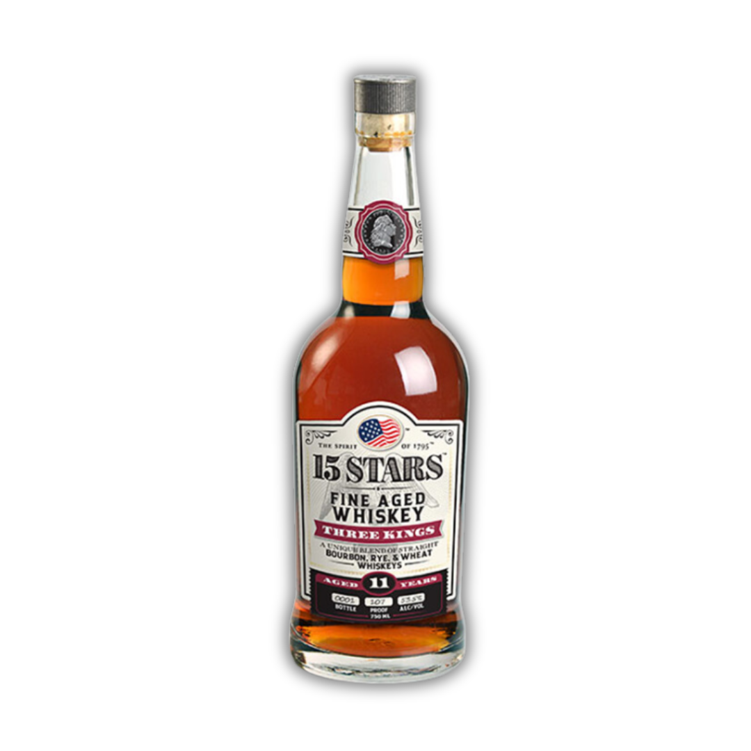 15 Stars Celebration Series 11 Years Old Three Kings Blend Of Straight Bourbon Rye & Wheat Whiskeys 750ml