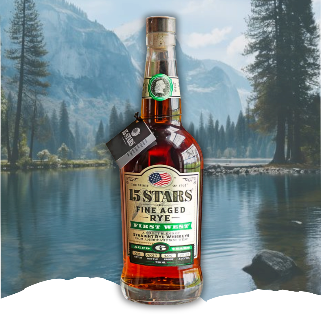 15 Stars Batch 001 6 Years Old First West Fine Aged Rye 750ml