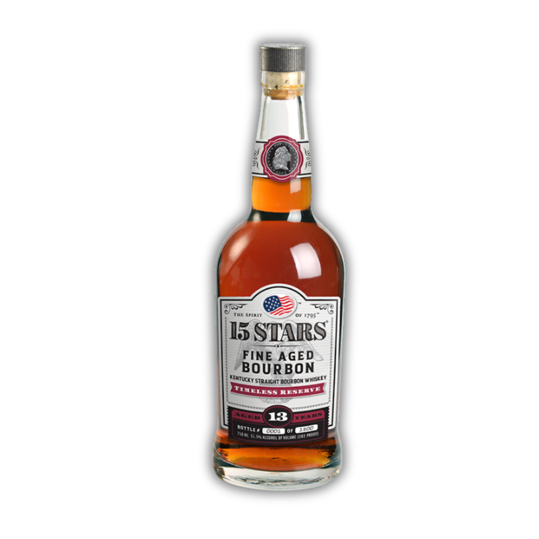 15 Stars 13 Year Old Timeless Reserve Fine Aged Bourbon Kentucky Straight Bourbon Whiskey 750ml