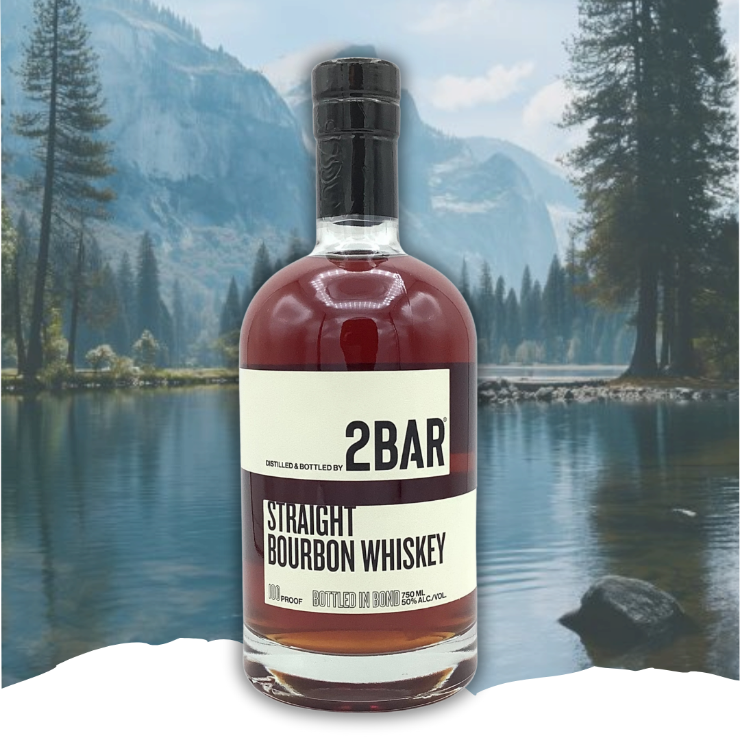 2bar Spirits Distillery Straight Bourbon Whiskey Bottled In Bond 100 Proof 750ml