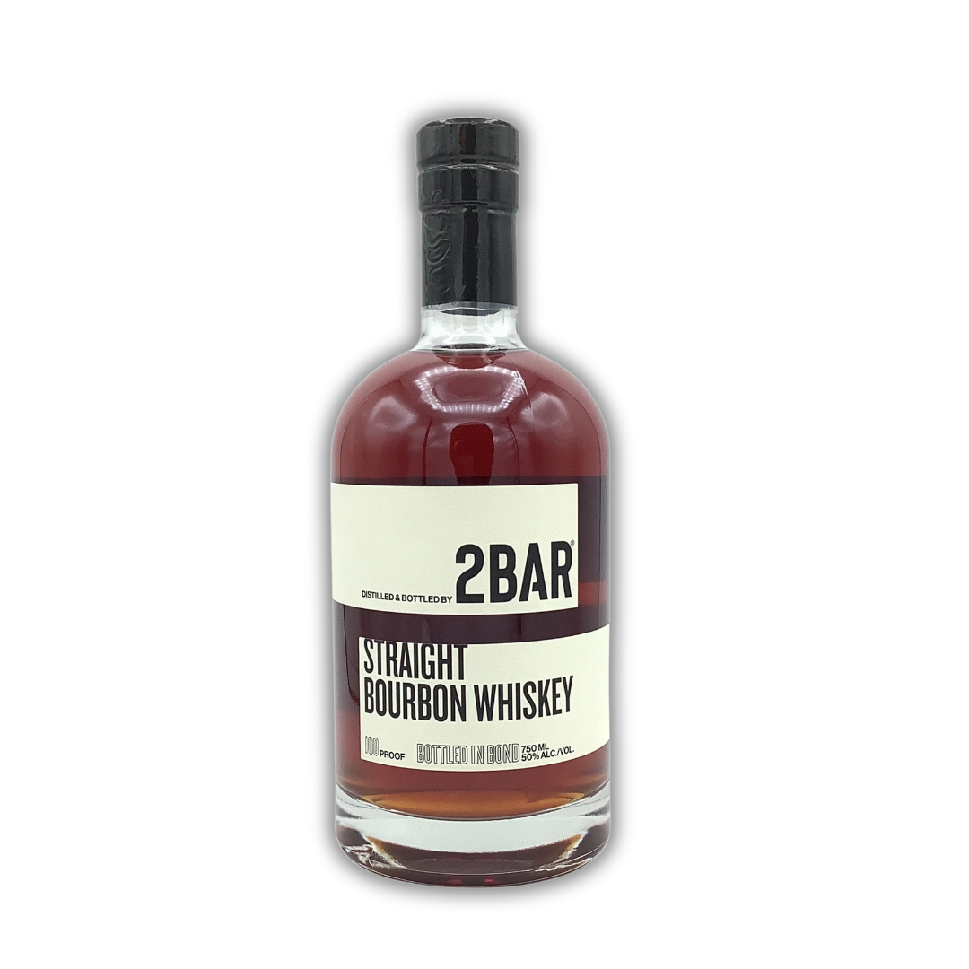 2bar Spirits Distillery Straight Bourbon Whiskey Bottled In Bond 100 Proof 750ml