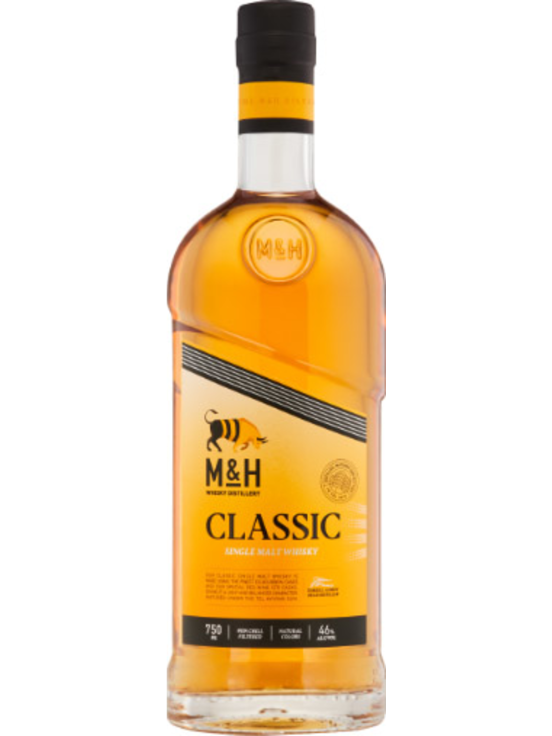 M&H Distillery Classic Single Malt Whisky 750ml