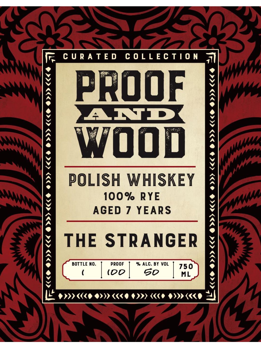 Proof and Wood Curated Collection 7 Years Old The Stranger Polish Rye Whiskey 750ml