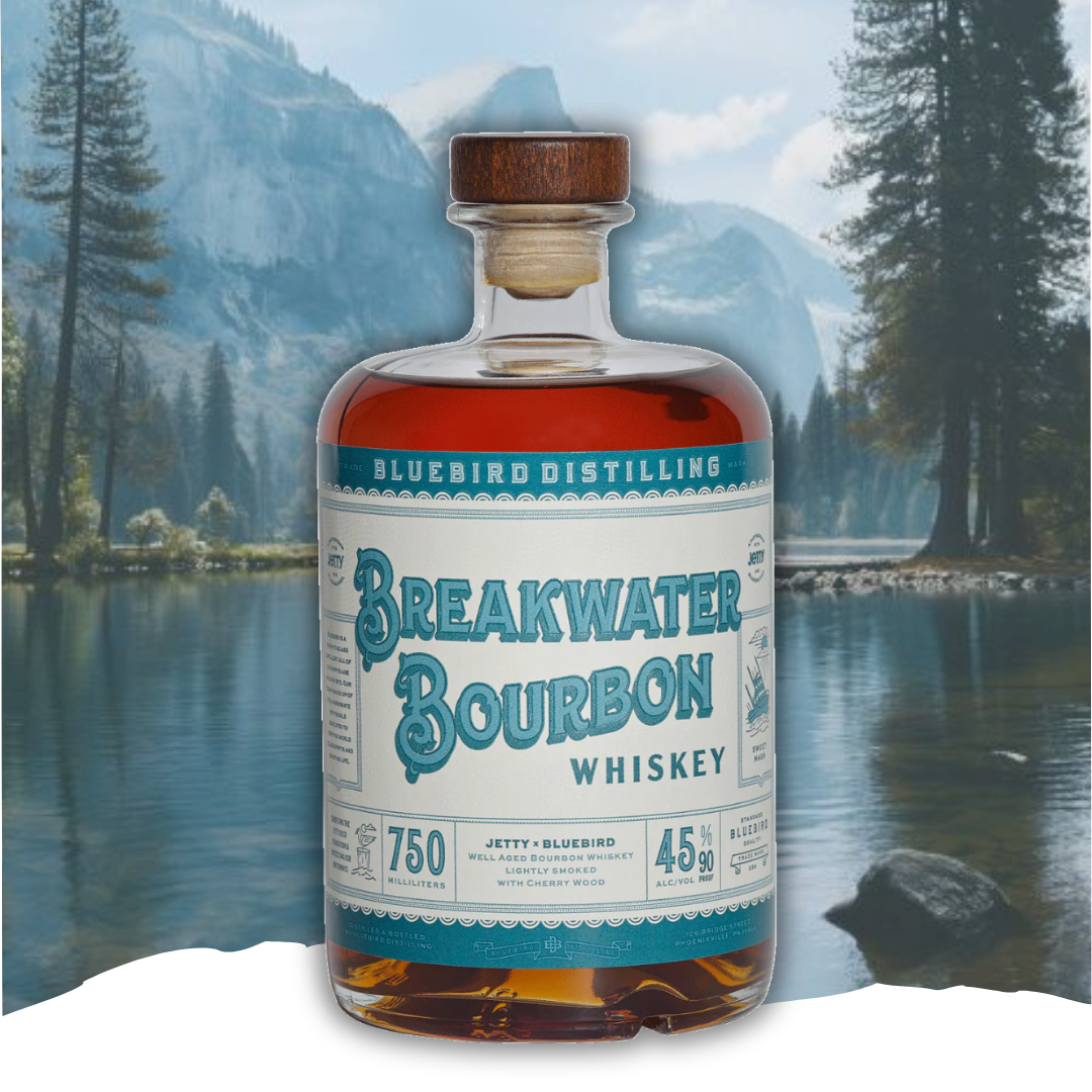 Bluebird Breakwater Bourbon Whiskey 750ml