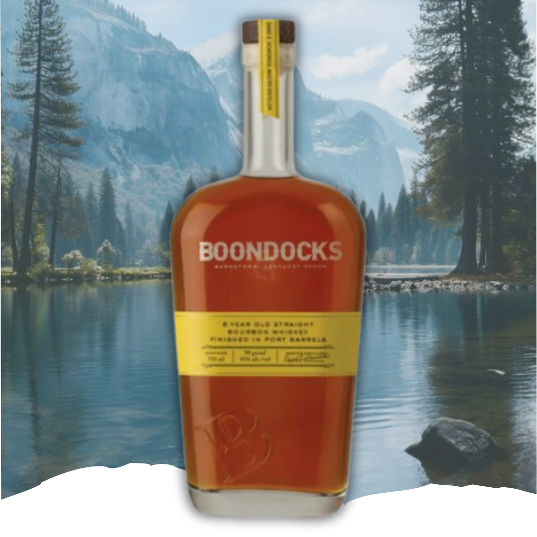 Boondocks Whiskey 6 Years Old Finished In Port Barrels Straight Bourbon Whiskey 750ml