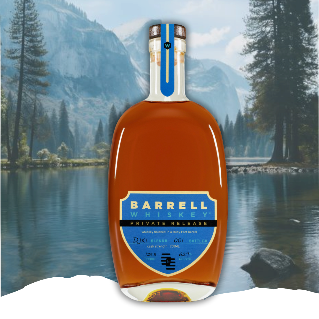 Barrell Whiskey Private Release Blend #DJX1 Finished In A Ruby Port Barrel Cask Strength Whiskey 750ml