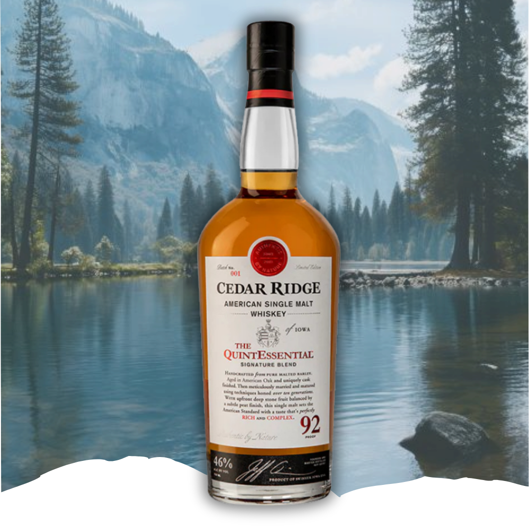 Cedar Ridge Distillery Limited Edition The QuintEssential Signature Blend American Single Malt Whiskey 750ml