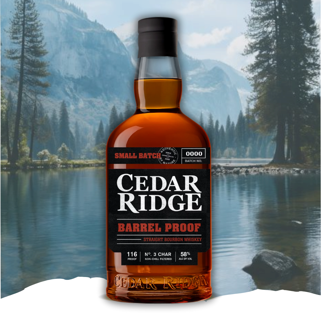 Cedar Ridge Distillery Small Batch Barrel Proof No. 3 Char Straight Bourbon Whiskey 750ml