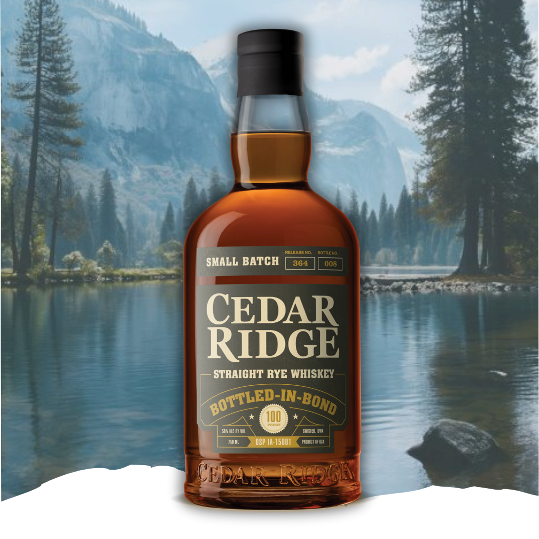 Cedar Ridge Distillery Small Batch Bottled-In-Bond Straight Rye Whiskey 100 Proof 750ml