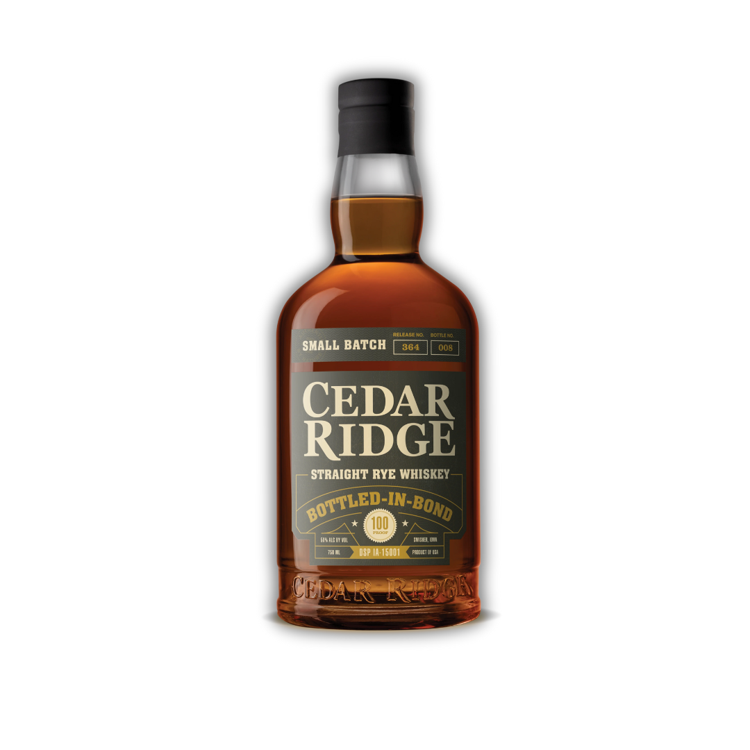 Cedar Ridge Distillery Small Batch Bottled-In-Bond Straight Rye Whiskey 100 Proof 750ml