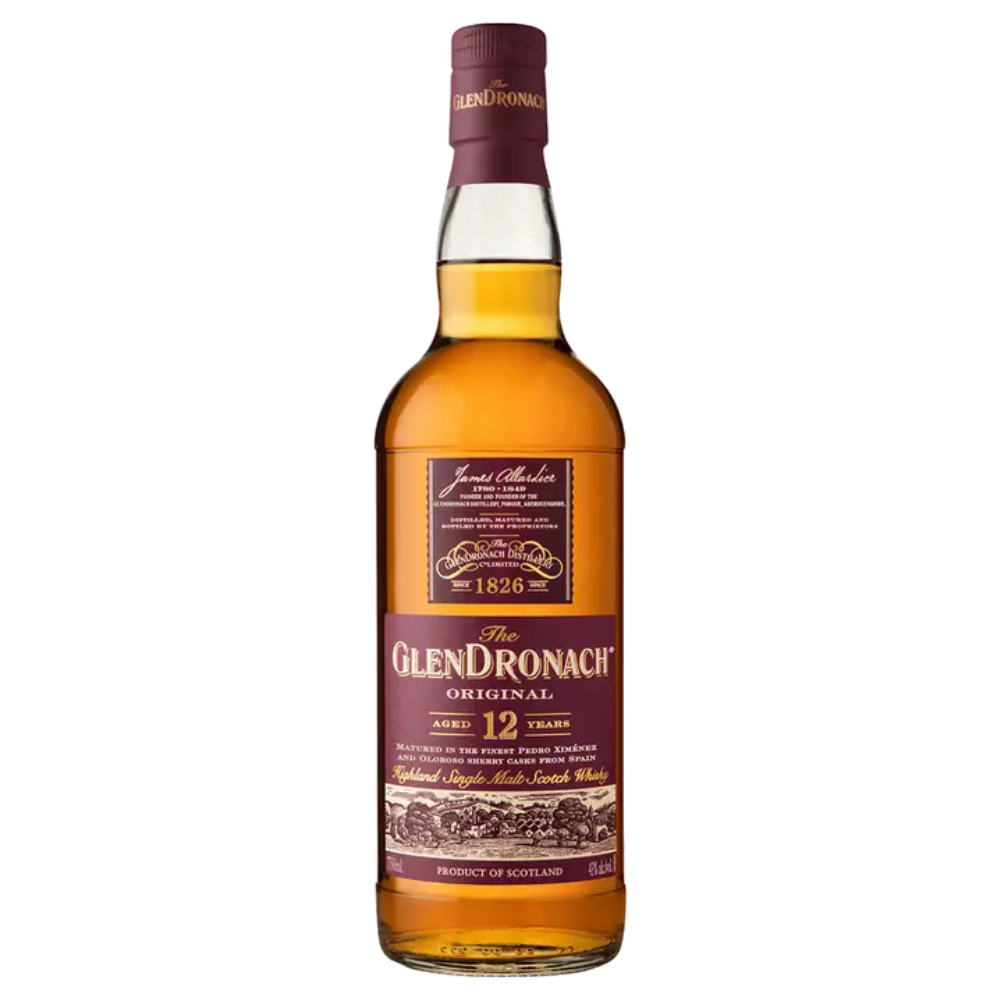 Glendronach 12 Years Old  Single Malt Scotch Whisky 750ml