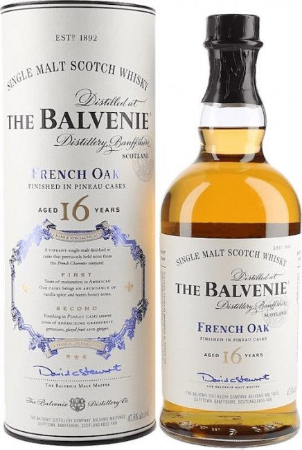 The Balvenie 16 Years Aged French Oak Finished In Pineau Casks Single Malt Scotch 750ml