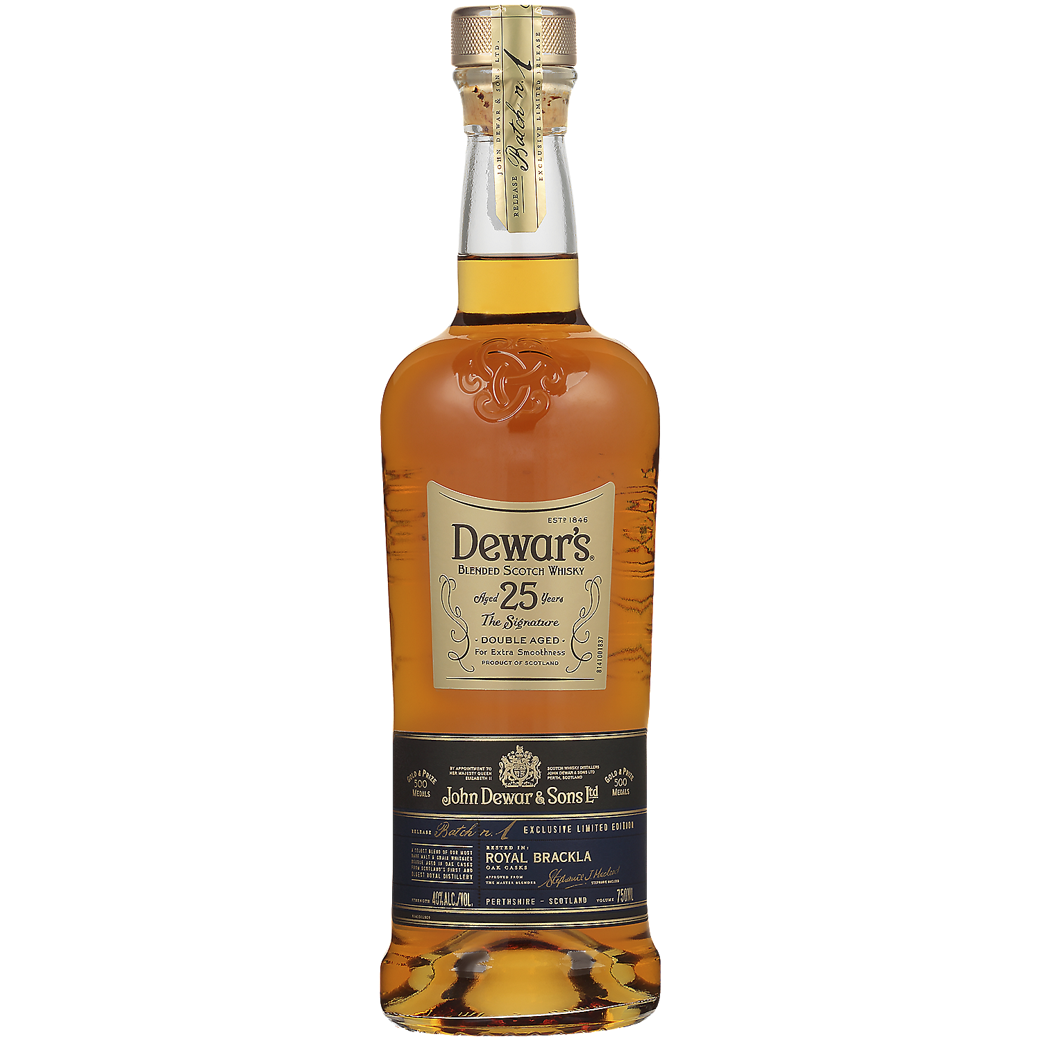 Dewar'S Blended Scotch The Signature Double Aged 25 Yr 80 750ml