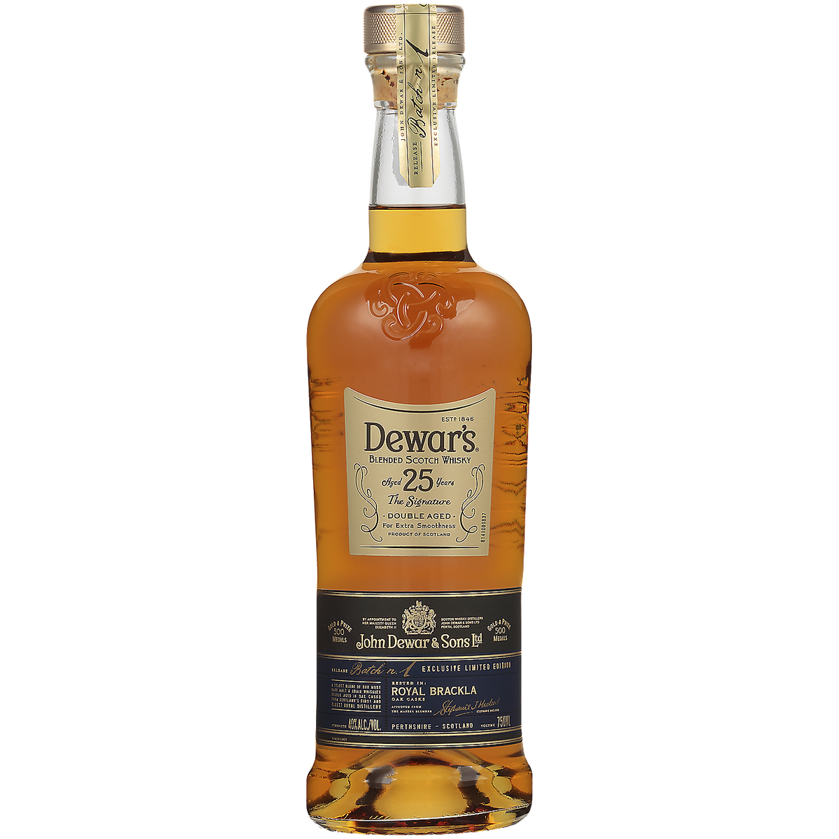 Dewar'S Blended Scotch The Signature Double Aged 25 Yr 80 750ml