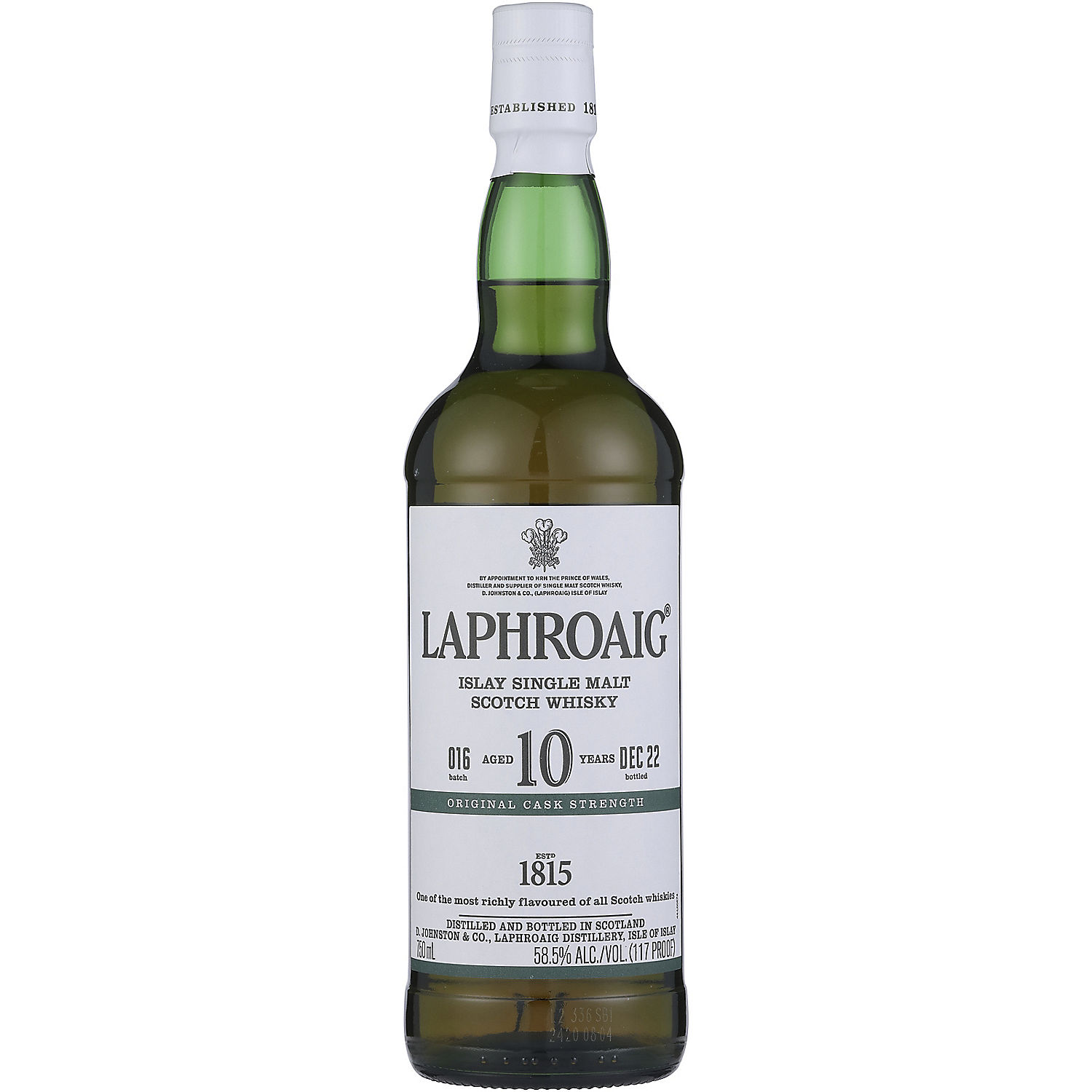 Laphroaig Single Malt Scotch Original Cask Strength Batch 016 10 Yr 117 750ml