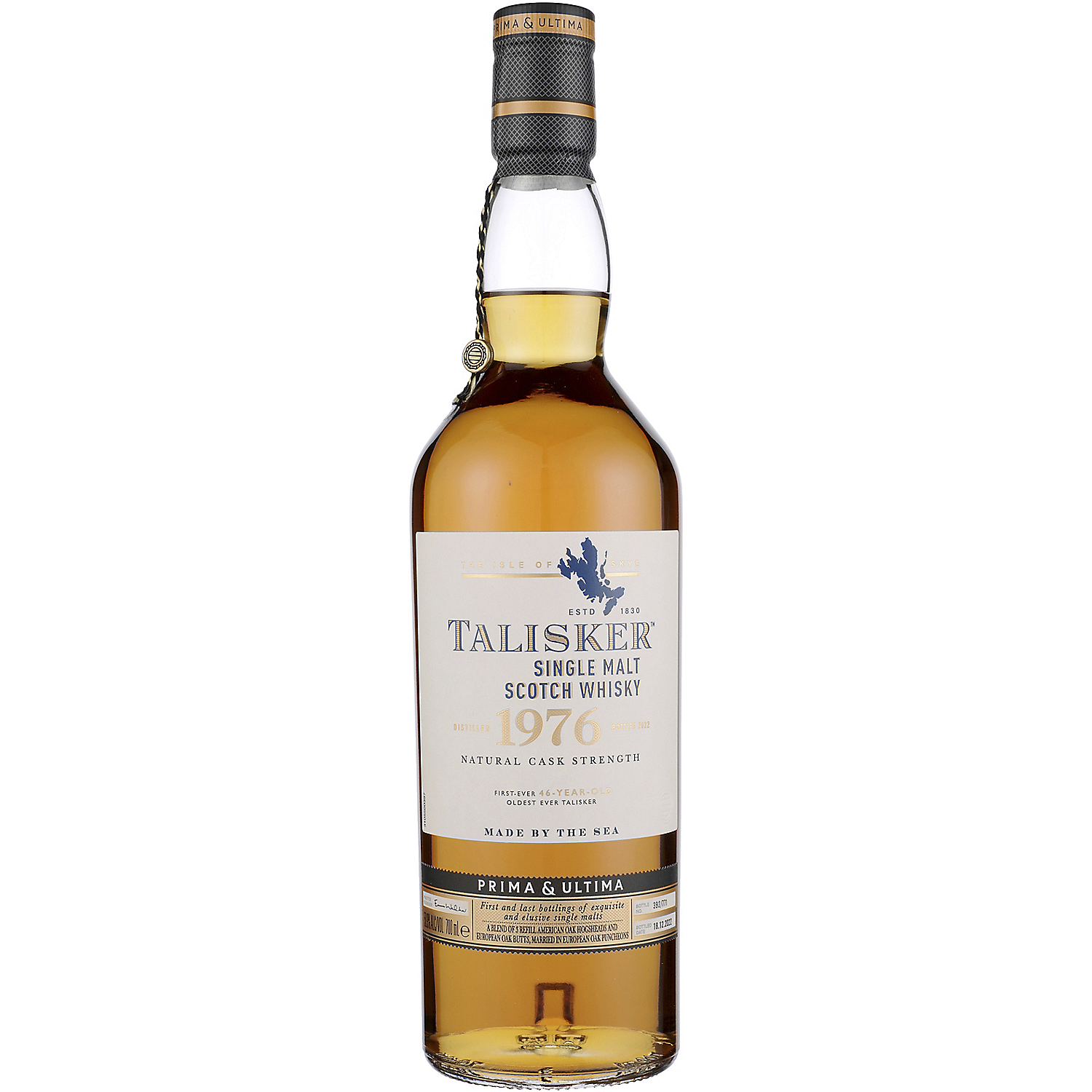 Talisker Single Malt Scotch Natural Cask Strength 1976 Prima Ultima 46 Yr 101.8 700ml