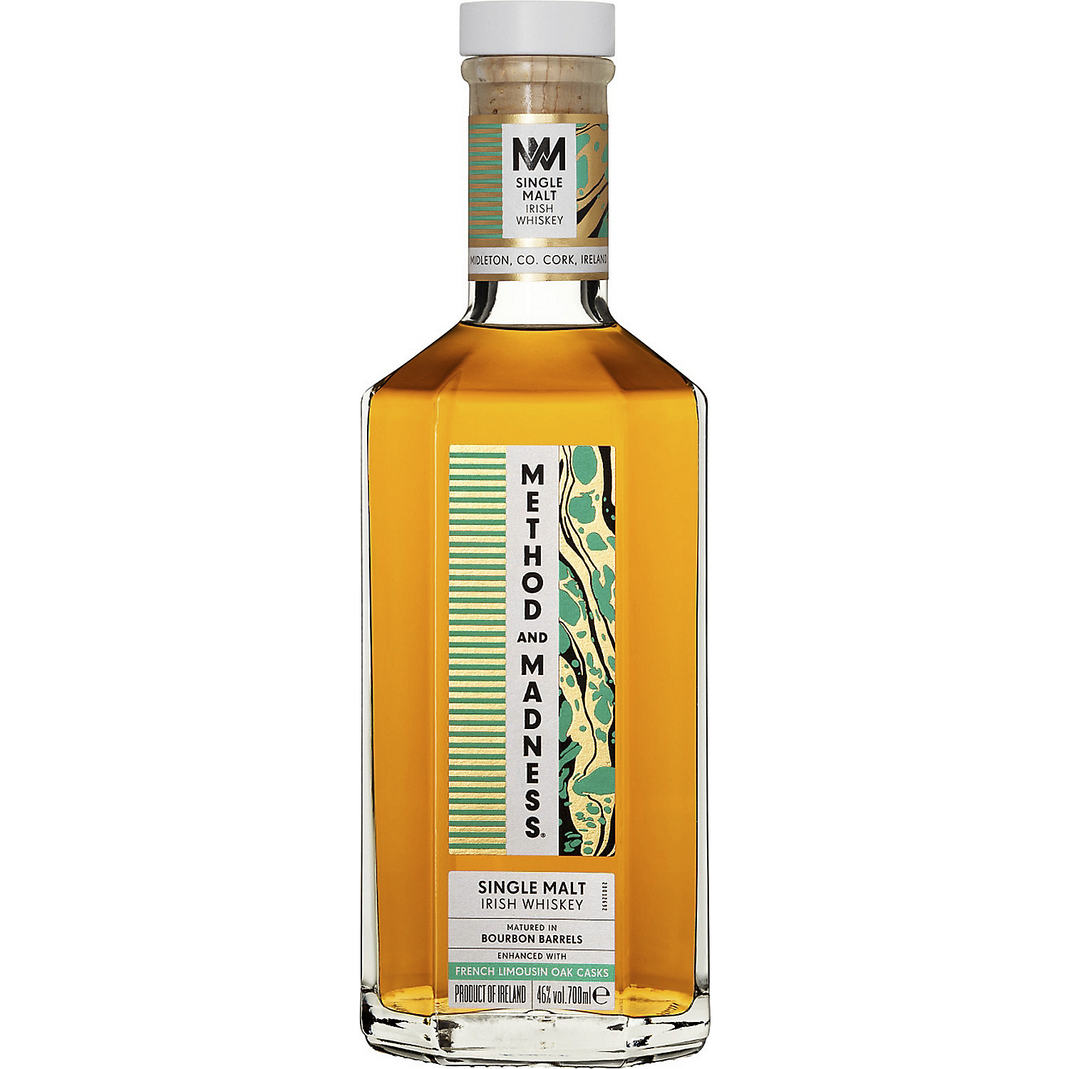 Method And Madness Single Malt Irish Whiskey Matured In Bourbon Barrels Finished In French Oak Casks 92 750ml