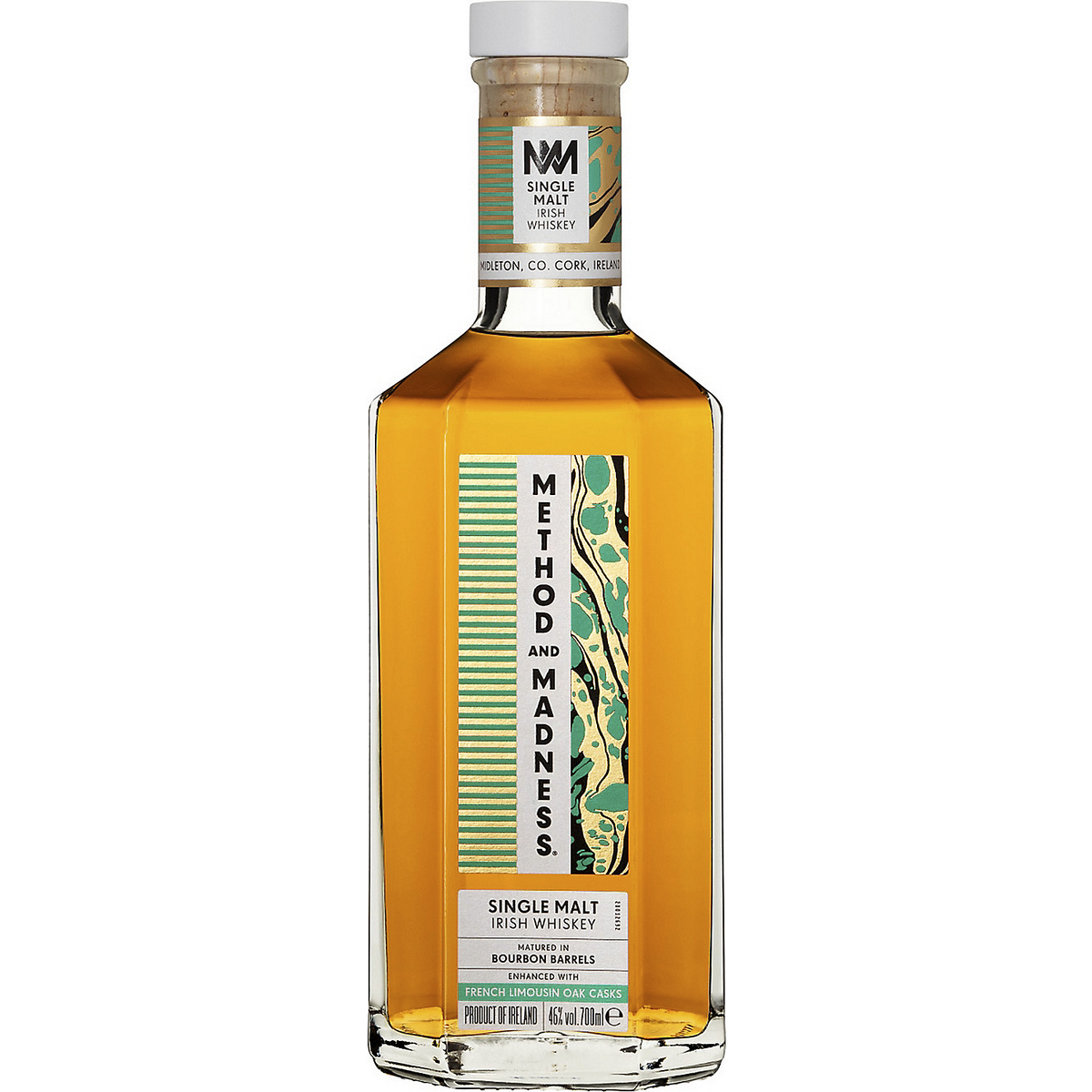 Method And Madness Single Malt Irish Whiskey Matured In Bourbon Barrels Finished In French Oak Casks 92 750ml