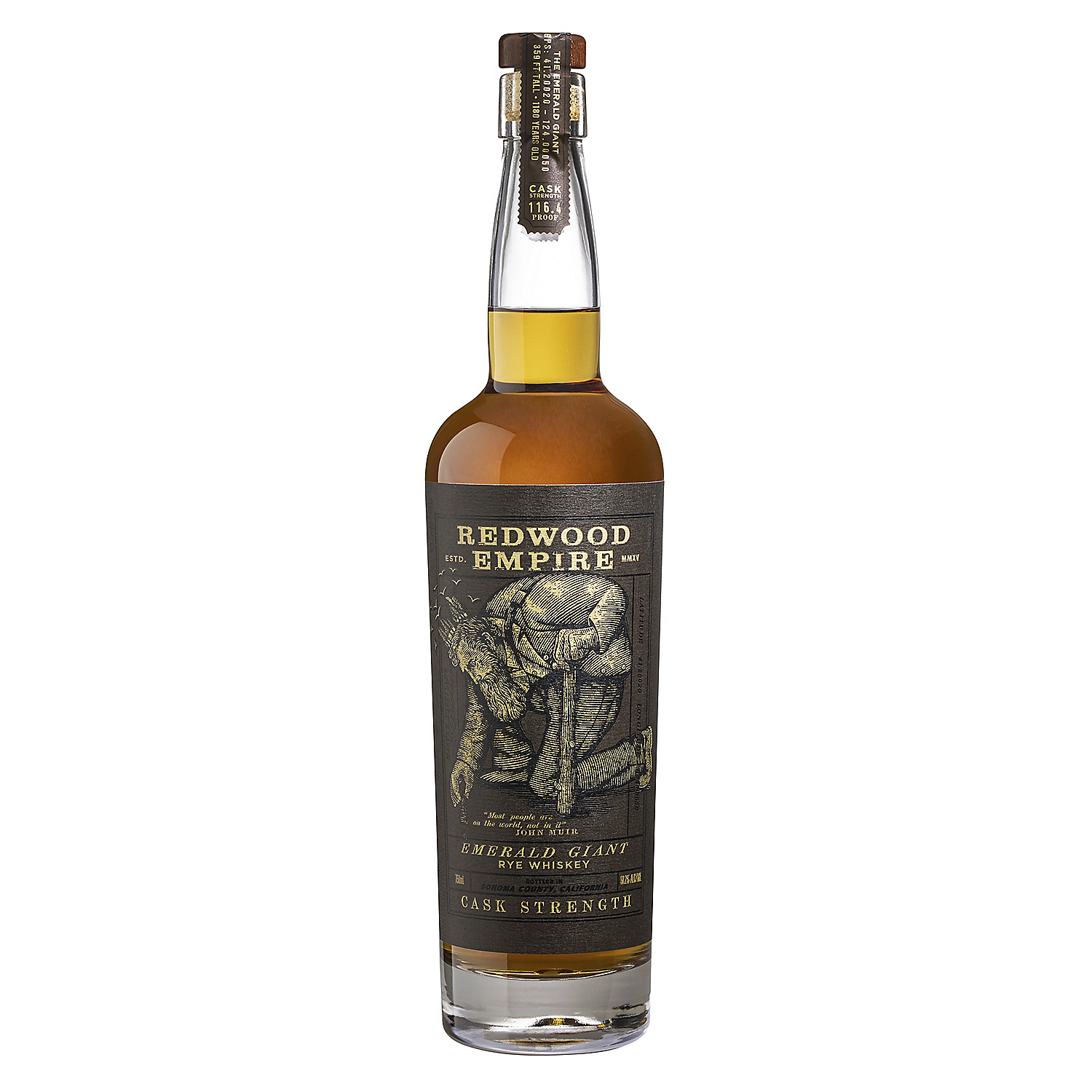 Redwood Empire Rye Whiskey Emerald Giant 90 750ml