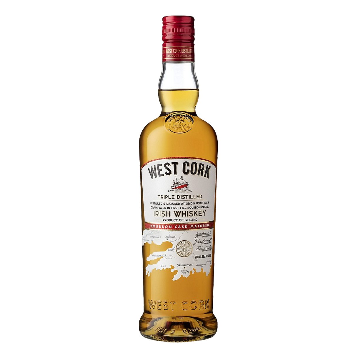 West Cork Blended Irish Whiskey Bourbon Cask Matured 80 750ml