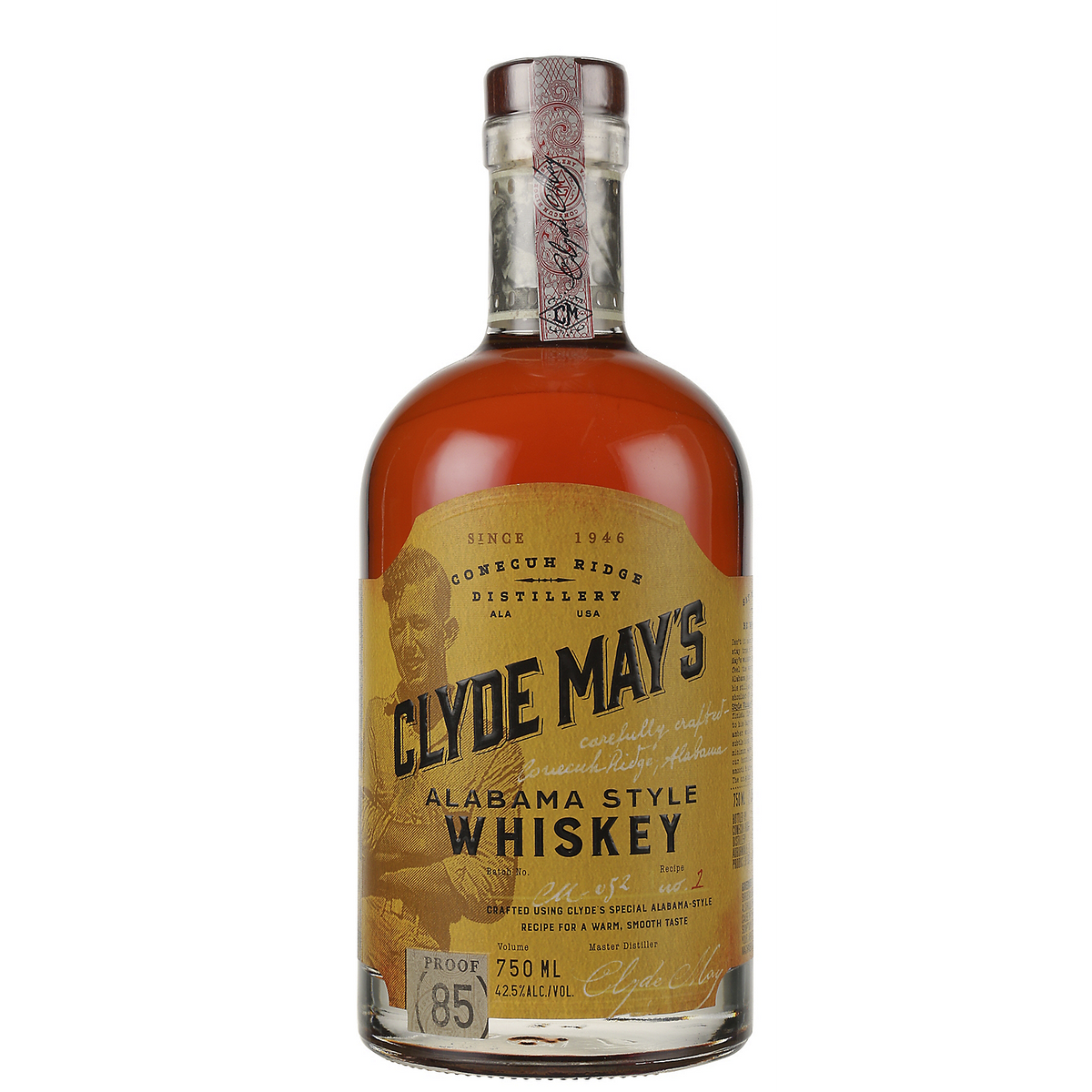 Clyde May'S Blended American Whiskey Alabama Style 85 750ml