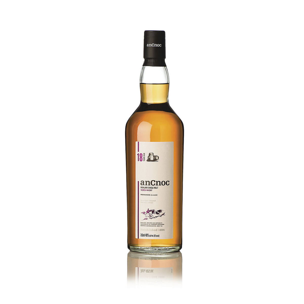 Ancnoc Single Malt Scotch 18 Yr 92 750ml