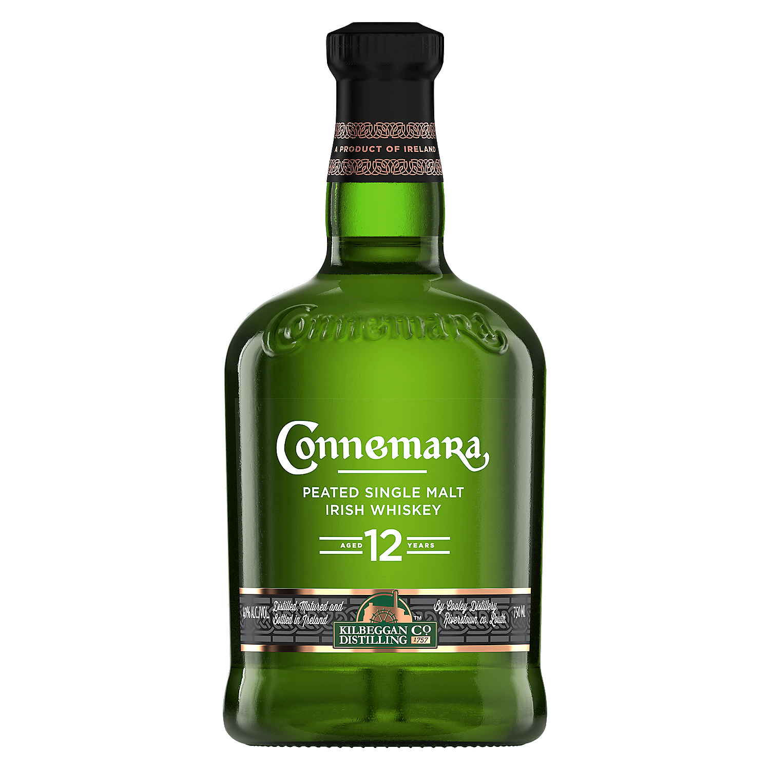 Connemara Single Malt Irish Whiskey Peated 12 Yr 80 750ml