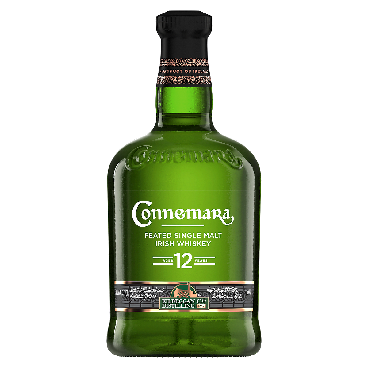 Connemara Single Malt Irish Whiskey Peated 12 Yr 80 750ml