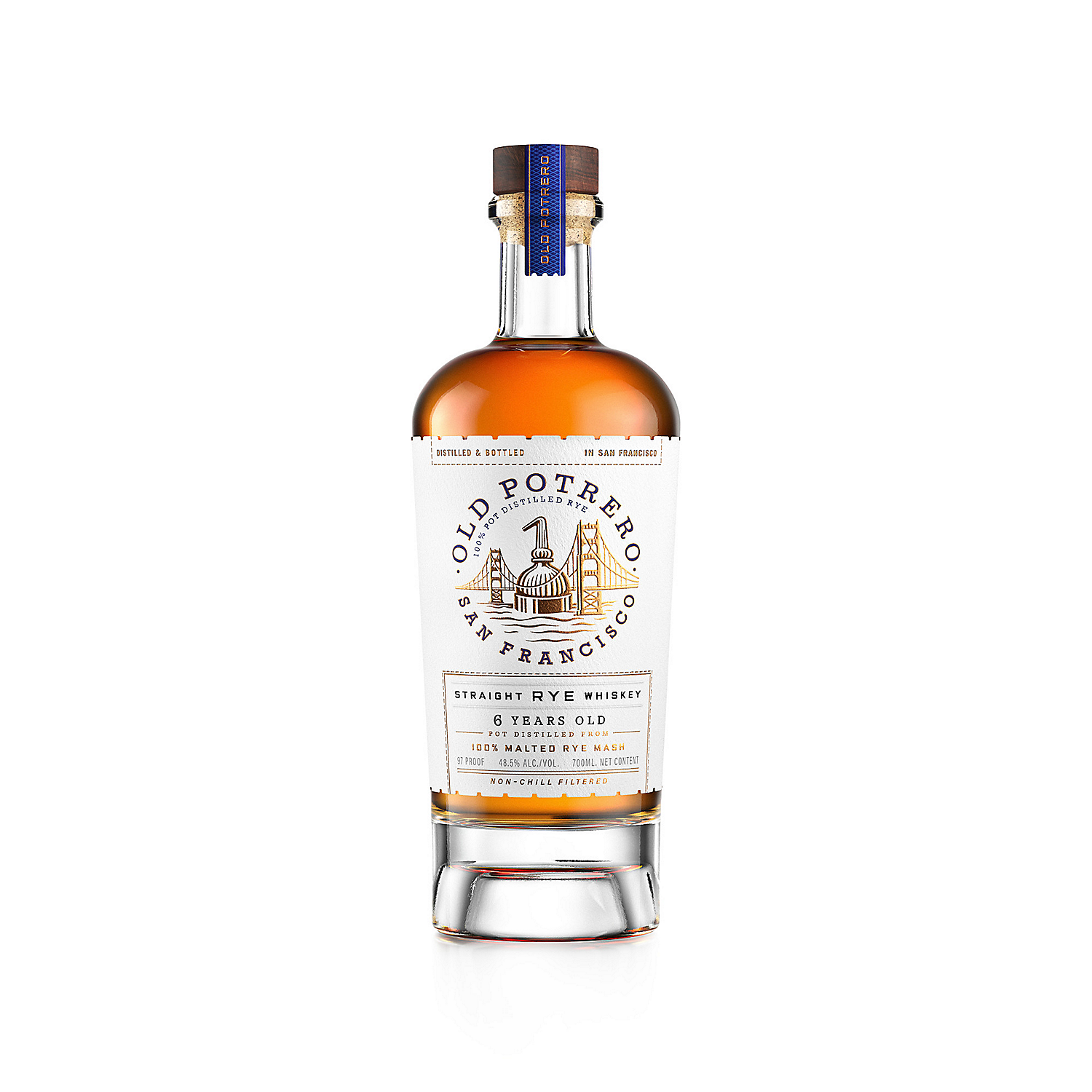 Old Potrero Straight Rye Whiskey 6 Yr 97 700ml