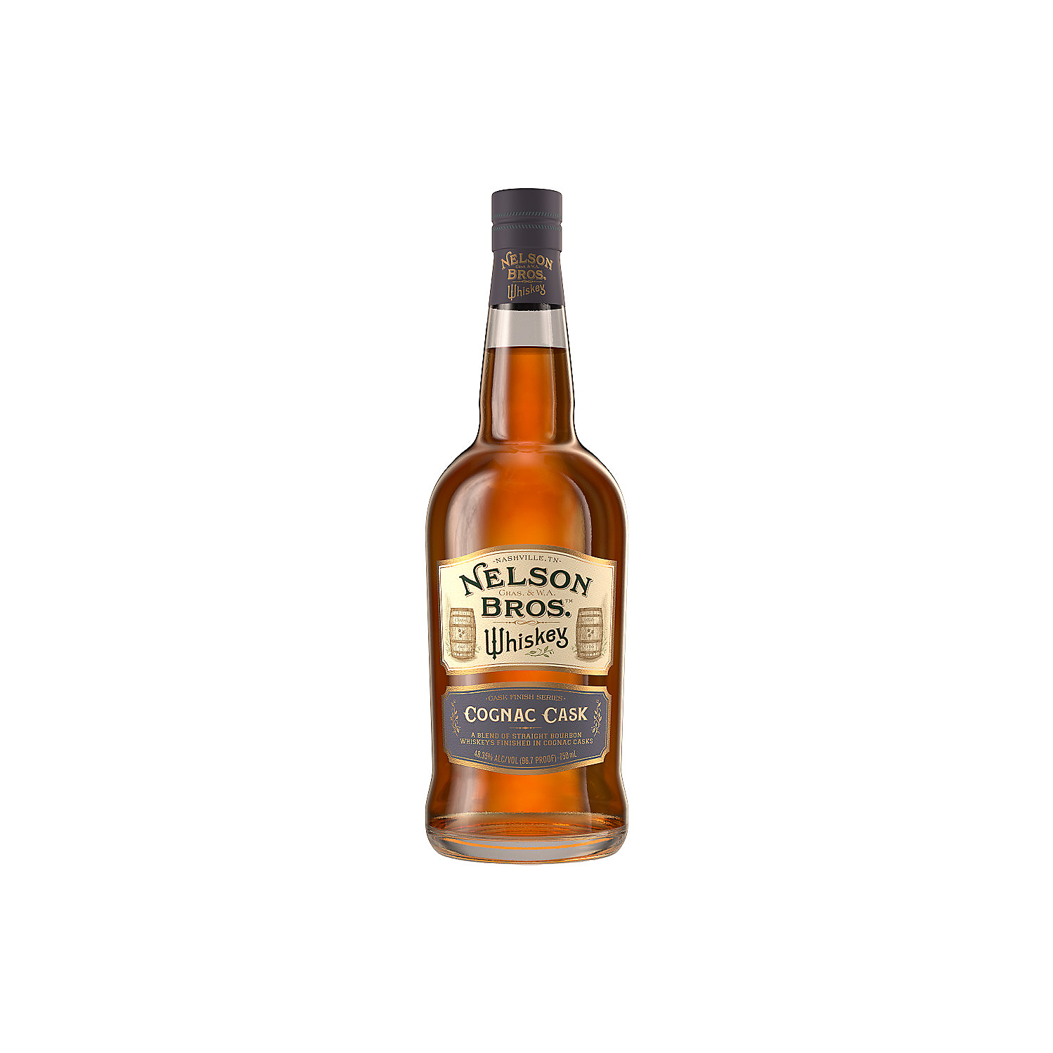 Nelson Bros Blended American Whiskey Cognac Cask 96.7 750ml