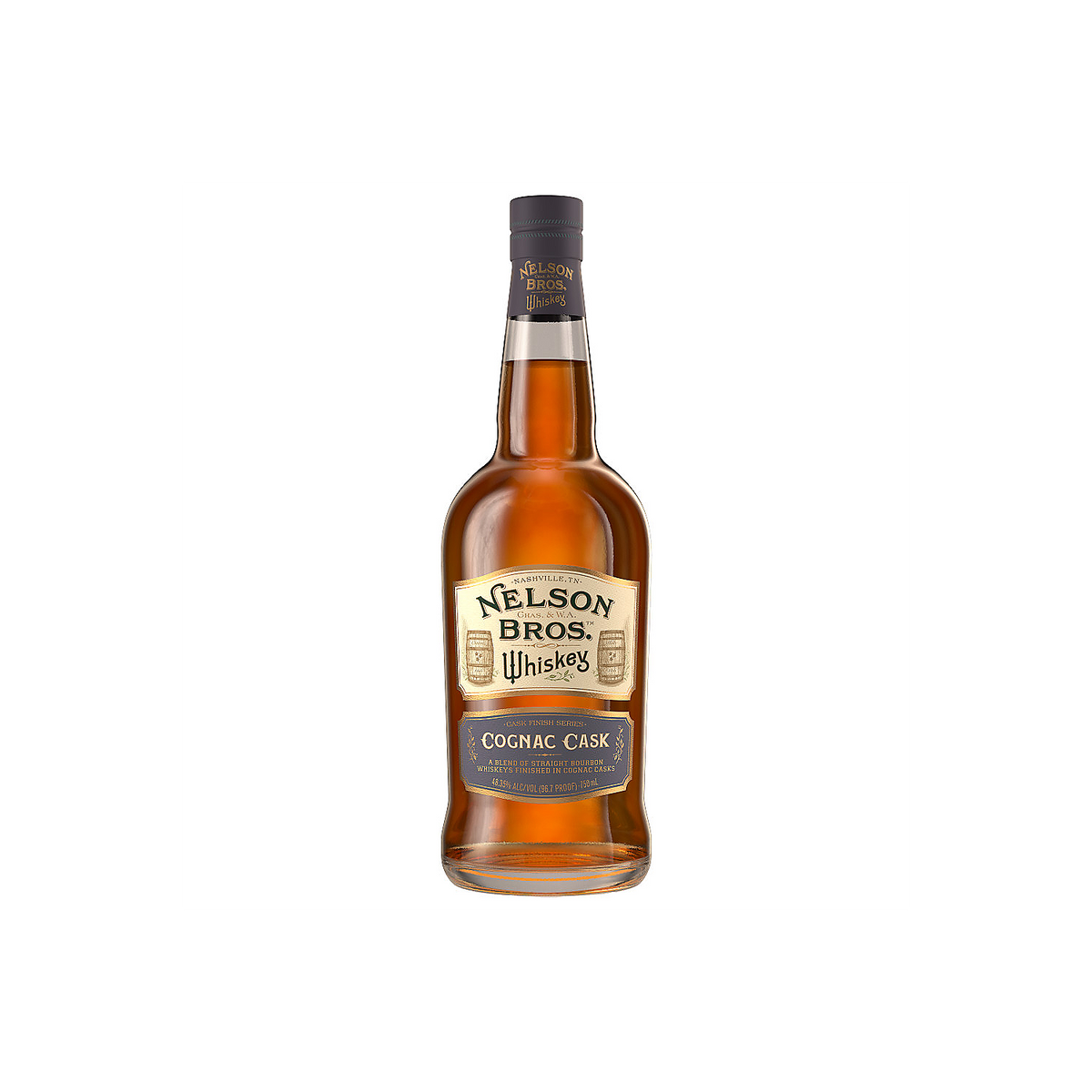 Nelson Bros Blended American Whiskey Cognac Cask 96.7 750ml