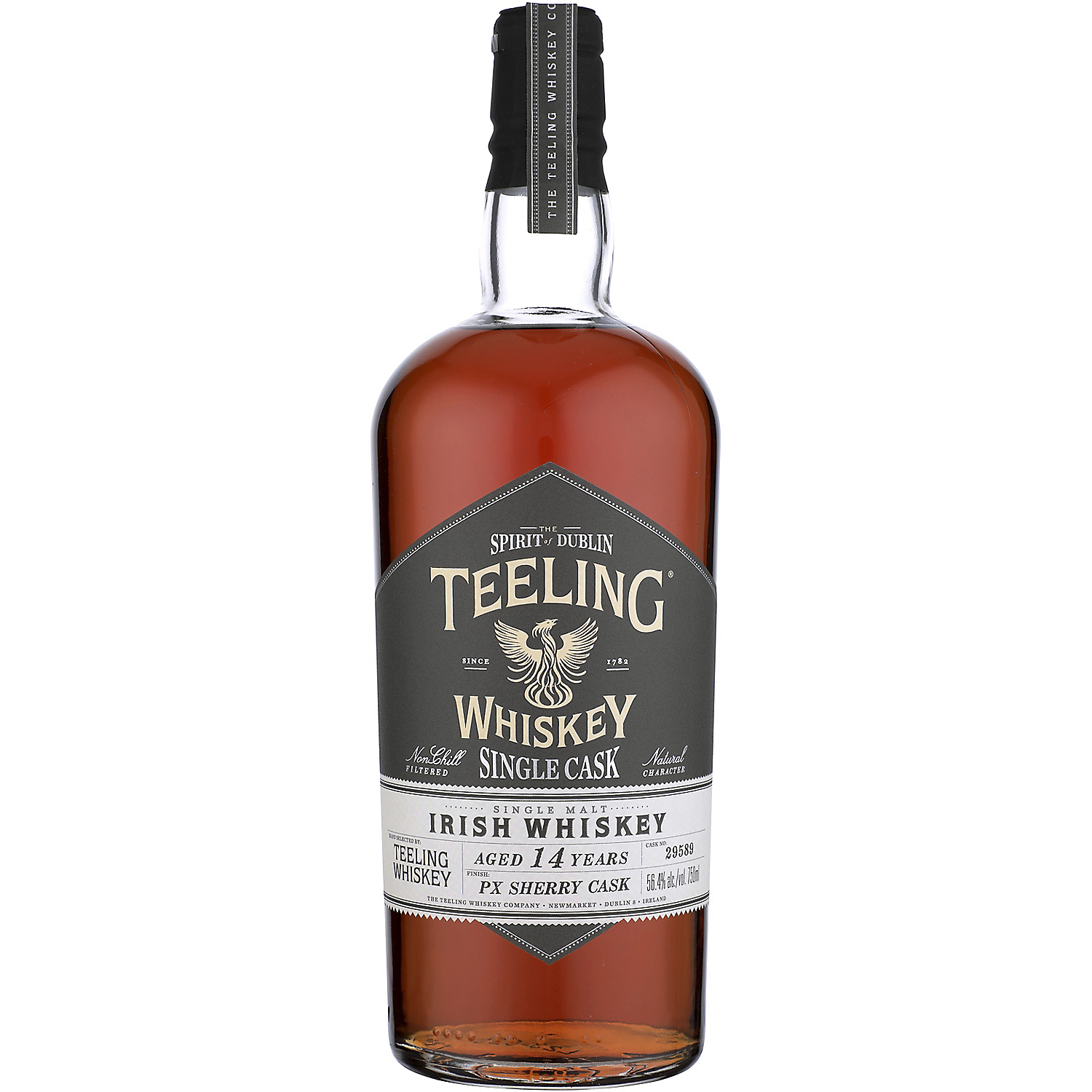 Teeling Single Malt Irish Whiskey Single Cask Px Sherry Cask 14 Yr 112.8 750ml