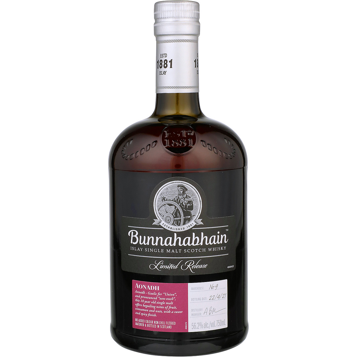 Bunnahabhain Single Malt Scotch Aonadh Limited Release 10 Yr 112.4 750ml