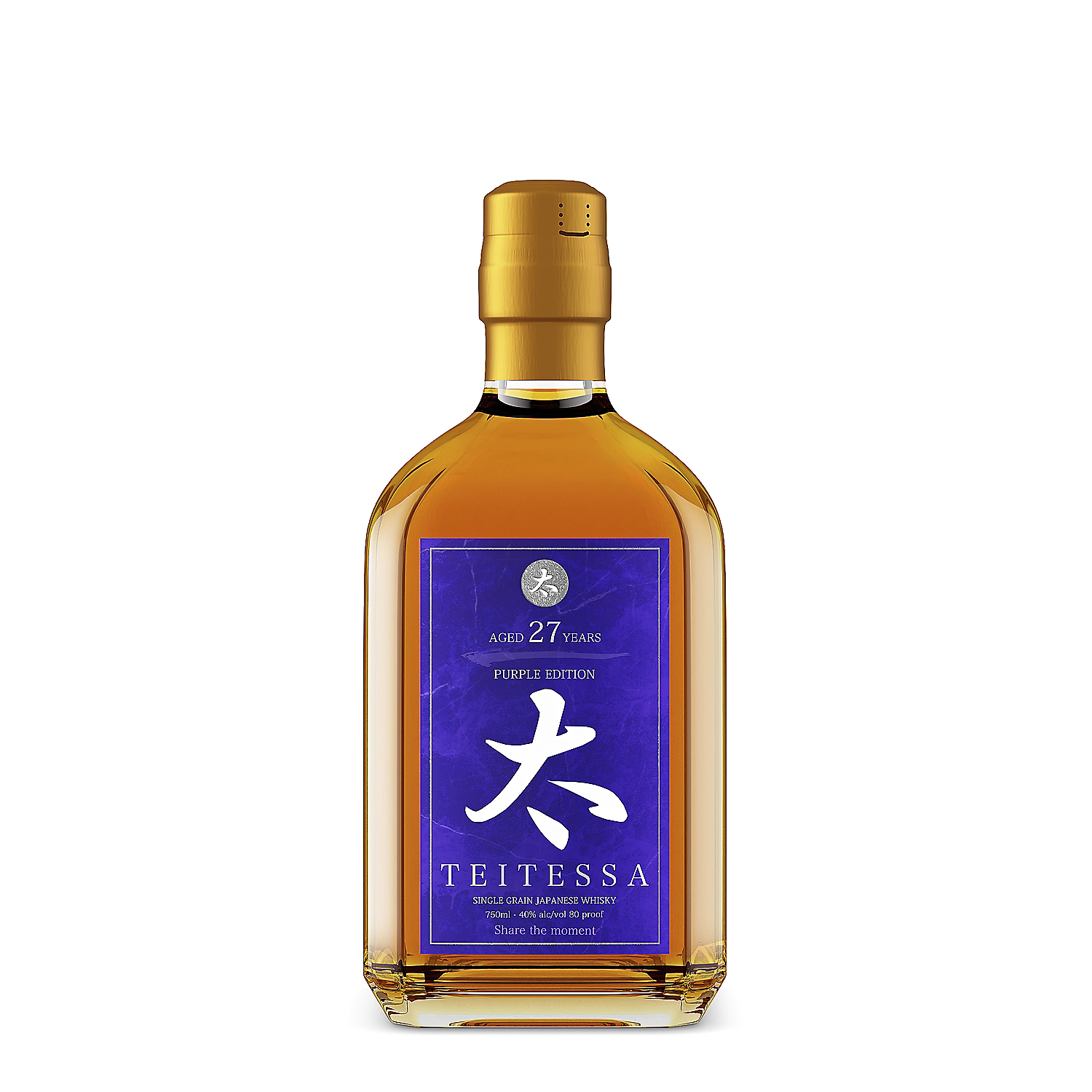 Teitessa Single Grain Japanese Whisky Purple Edition 27 Yr 80 750ml