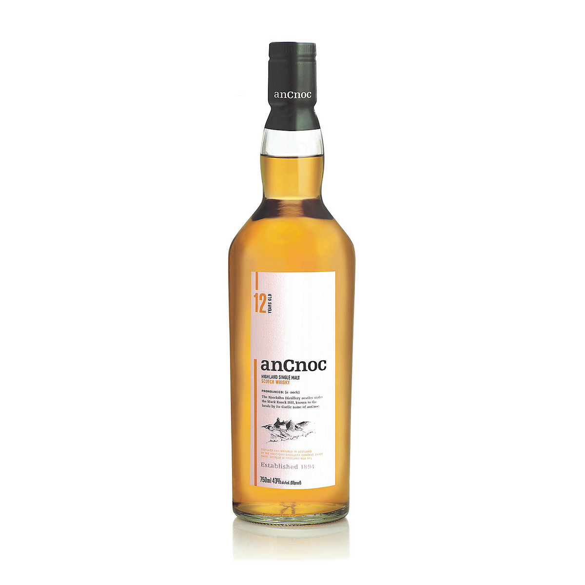 Ancnoc Single Malt Scotch 12 Yr 86 750ml