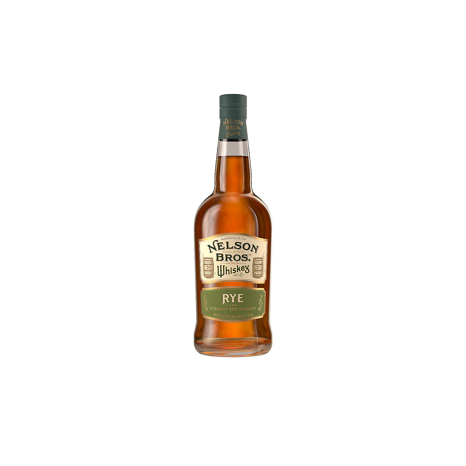 Nelson Bros Straight Rye Whiskey 92.5 750ml