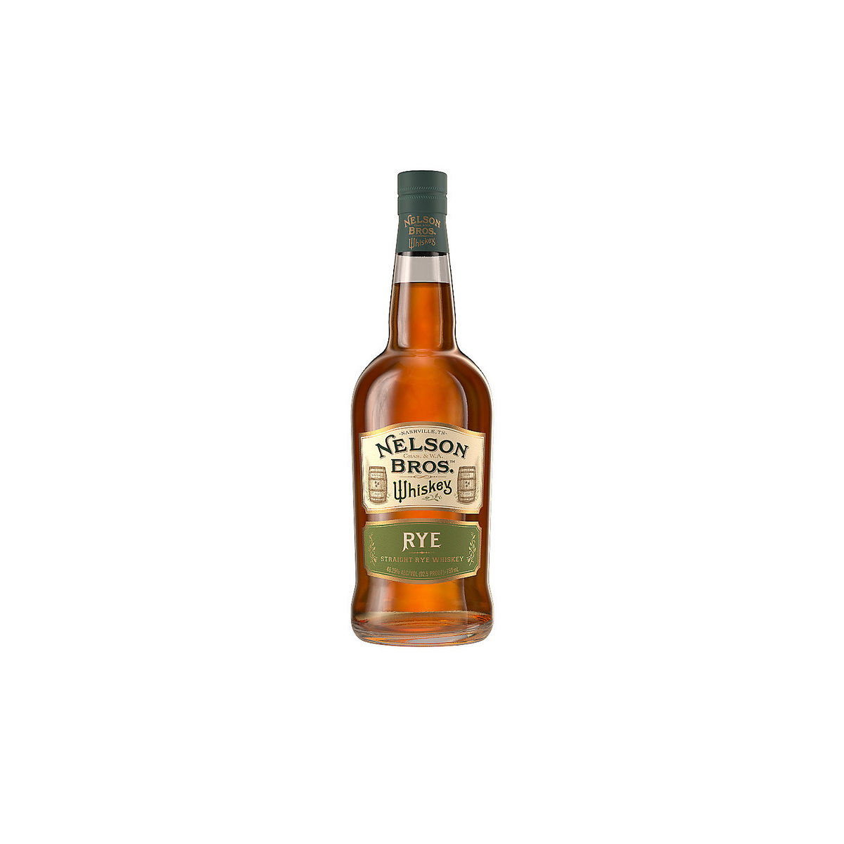 Nelson Bros Straight Rye Whiskey 92.5 750ml