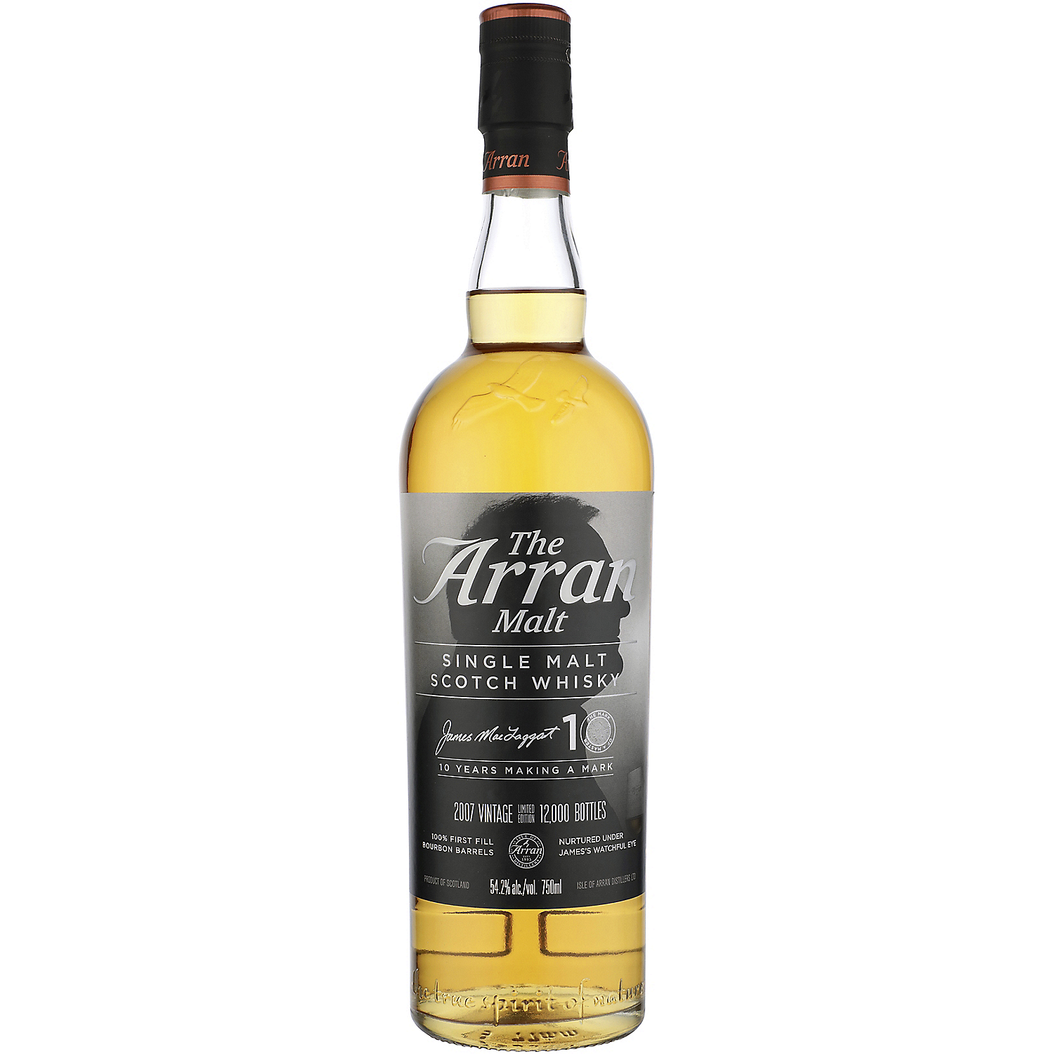 The Arran Malt Single Malt Scotch James Mactaggart 10 10 Yr 108.4 750ml