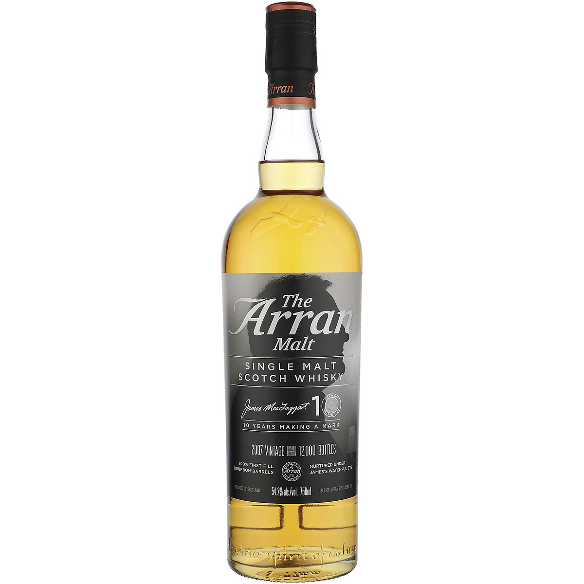 The Arran Malt Single Malt Scotch James Mactaggart 10 10 Yr 108.4 750ml