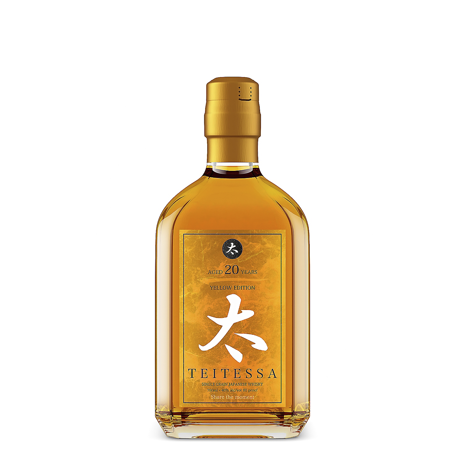 Teitessa Single Grain Japanese Whisky Yellow Edition 20 Yr 80 750ml