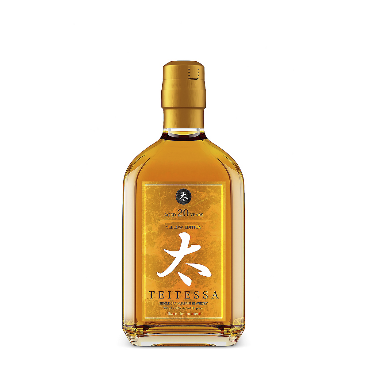 Teitessa Single Grain Japanese Whisky Yellow Edition 20 Yr 80 750ml