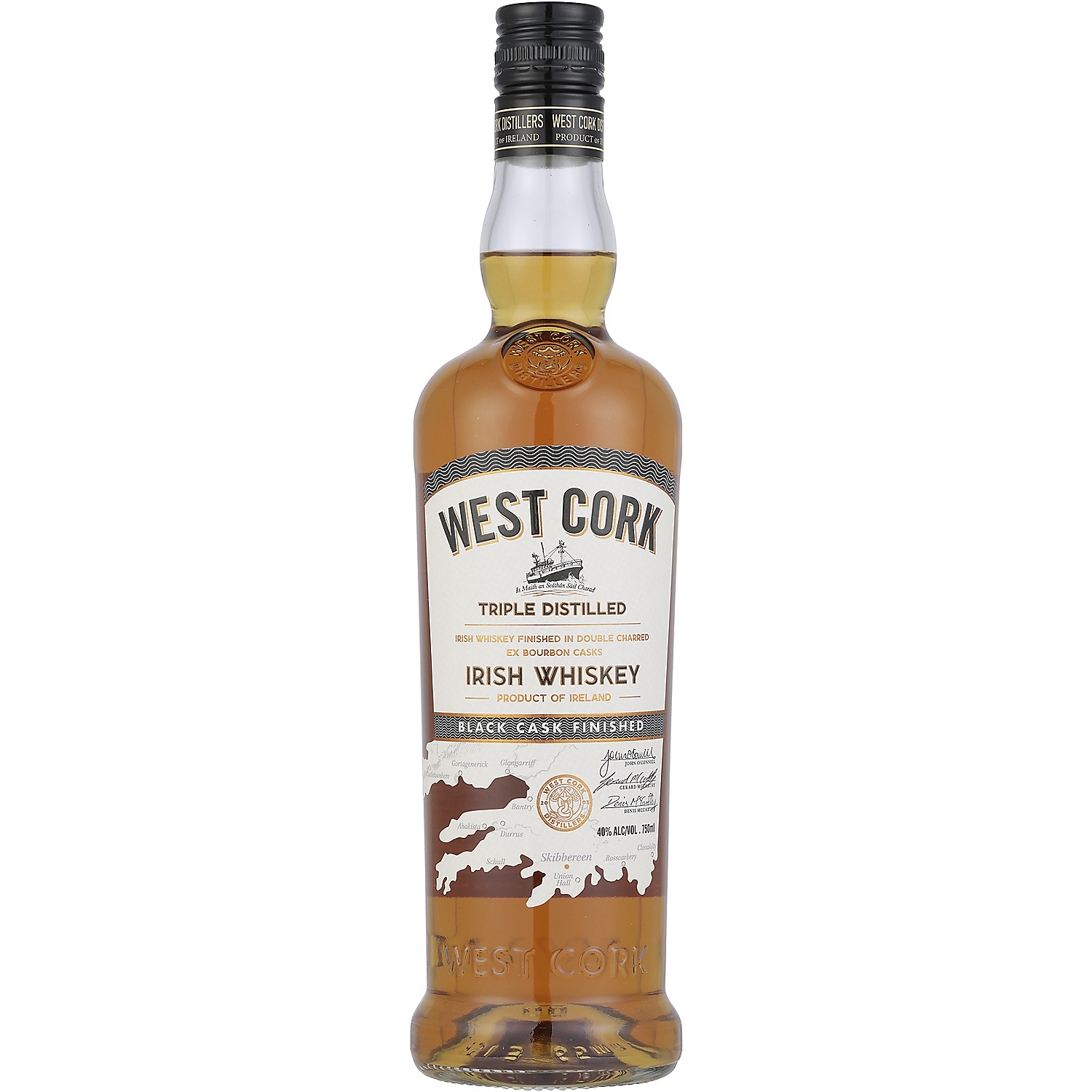 West Cork Blended Irish Whiskey Black Cask Finished 80 750ml