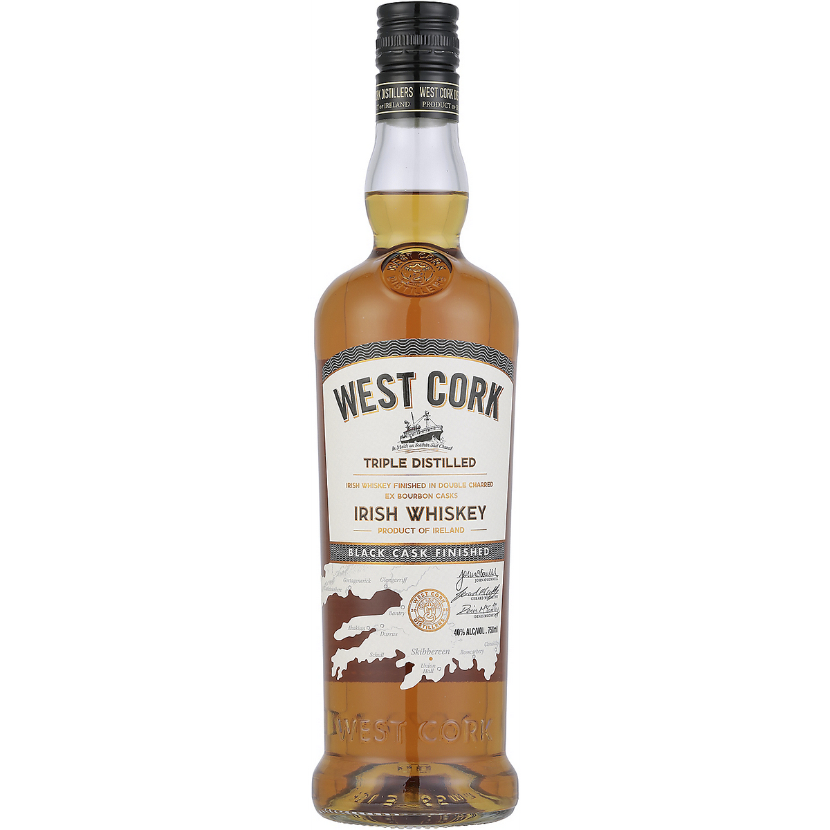 West Cork Blended Irish Whiskey Black Cask Finished 80 750ml