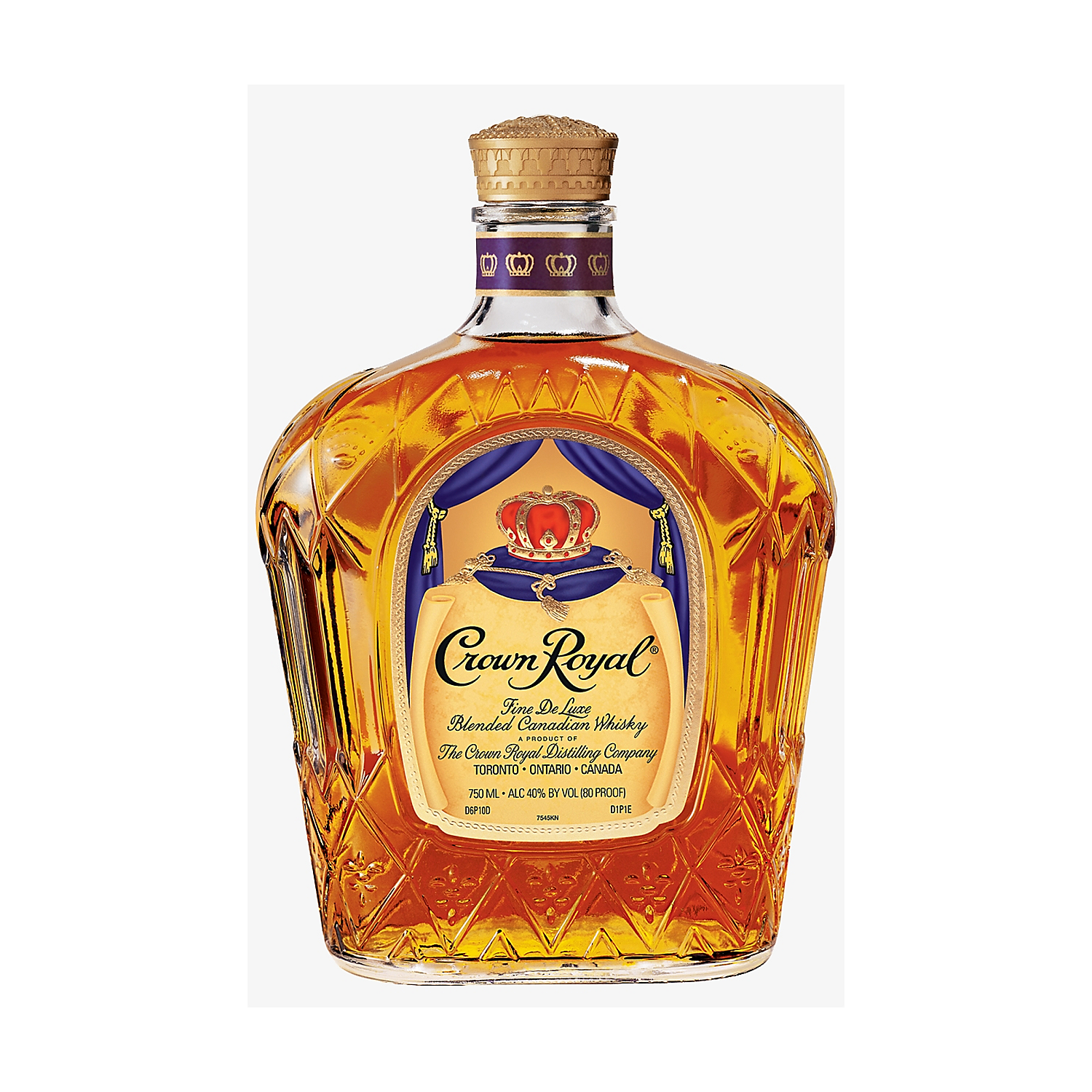 Crown Royal Canadian Whisky Fine Deluxe 80 W/ Nfl Jersey Bag & Jersey 750ml