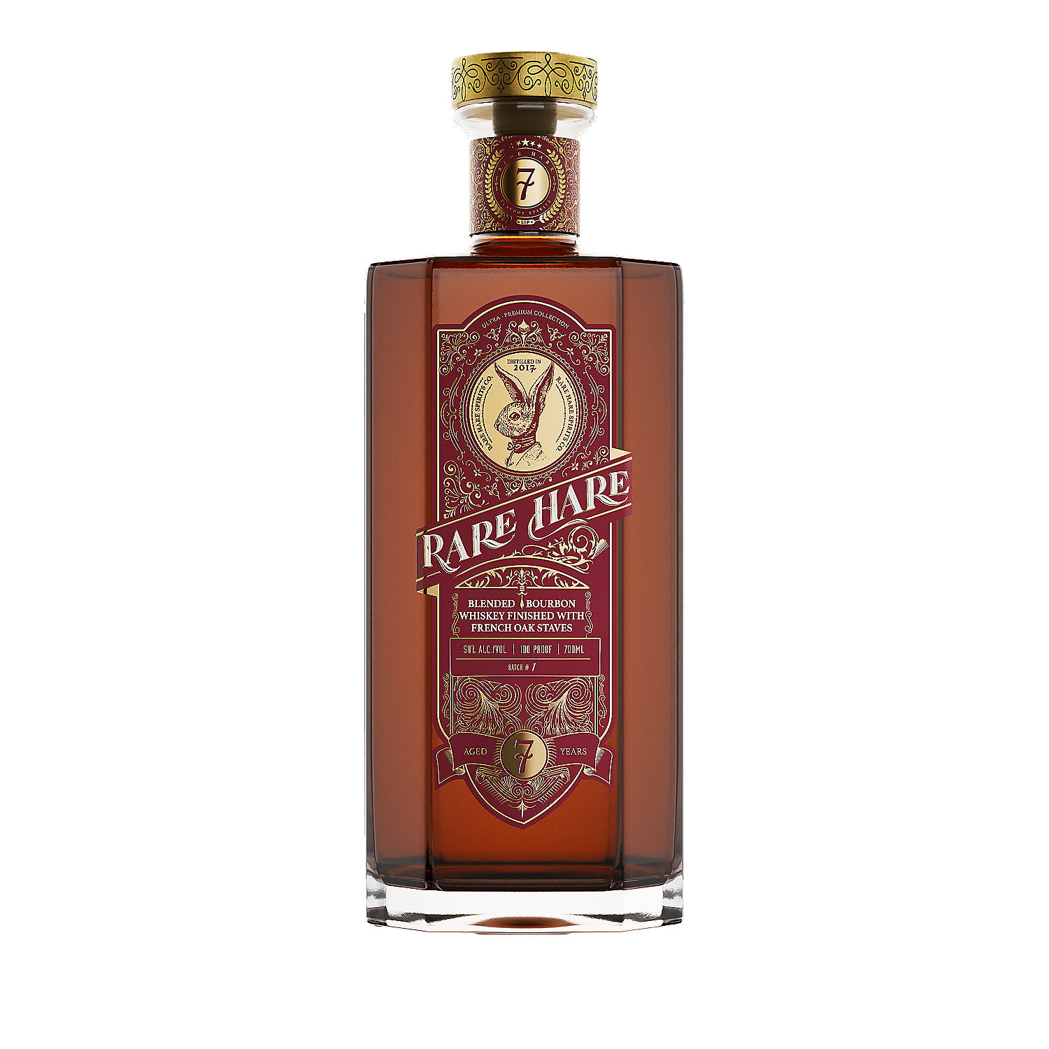 Rare Hare Blended Bourbon Finished With French Oak Staves 7 Yr 100 700ml