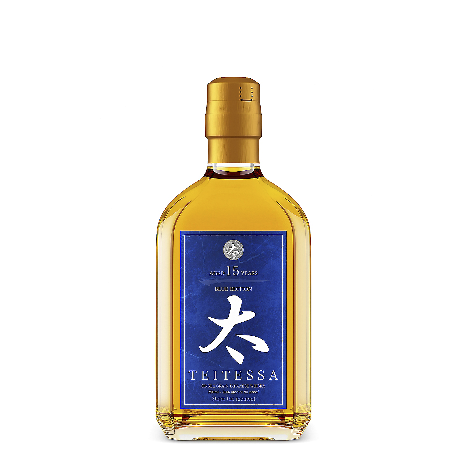 Teitessa Single Grain Japanese Whisky Blue Edition 15 Yr 80 750ml