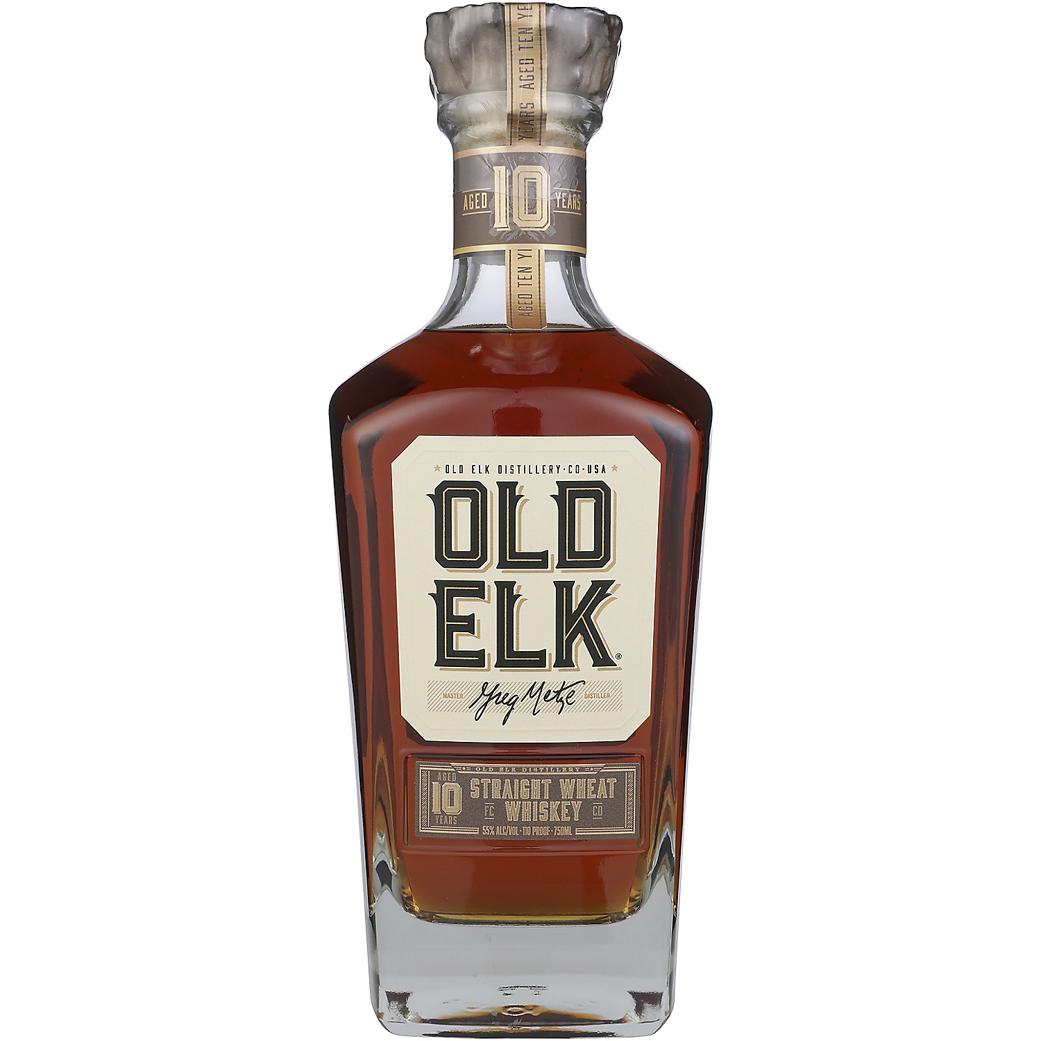 Old Elk Straight Wheat Whiskey 10 Yr 110 750ml