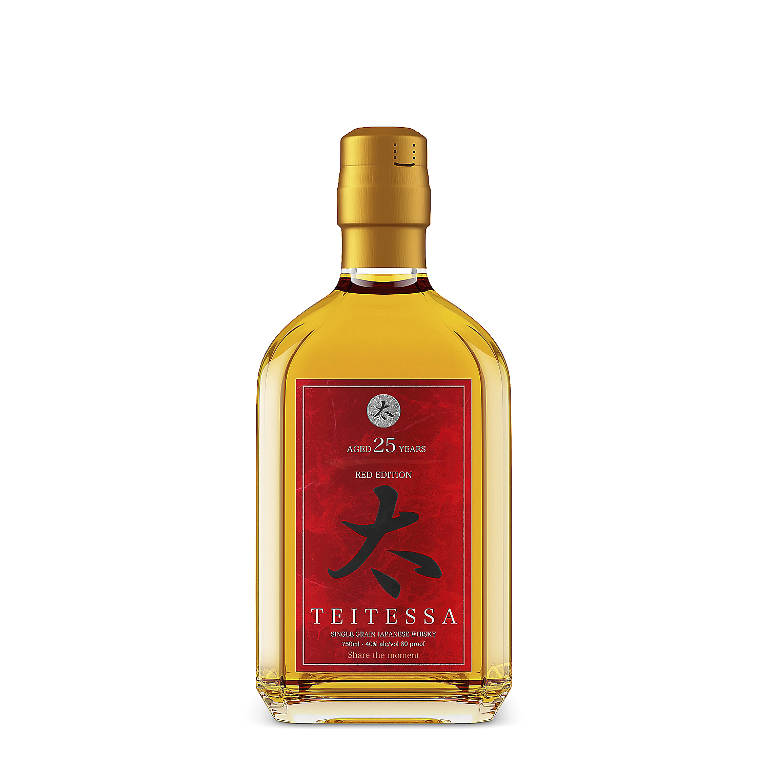 Teitessa Single Grain Japanese Whisky Red Edition 25 Yr 80 750ml