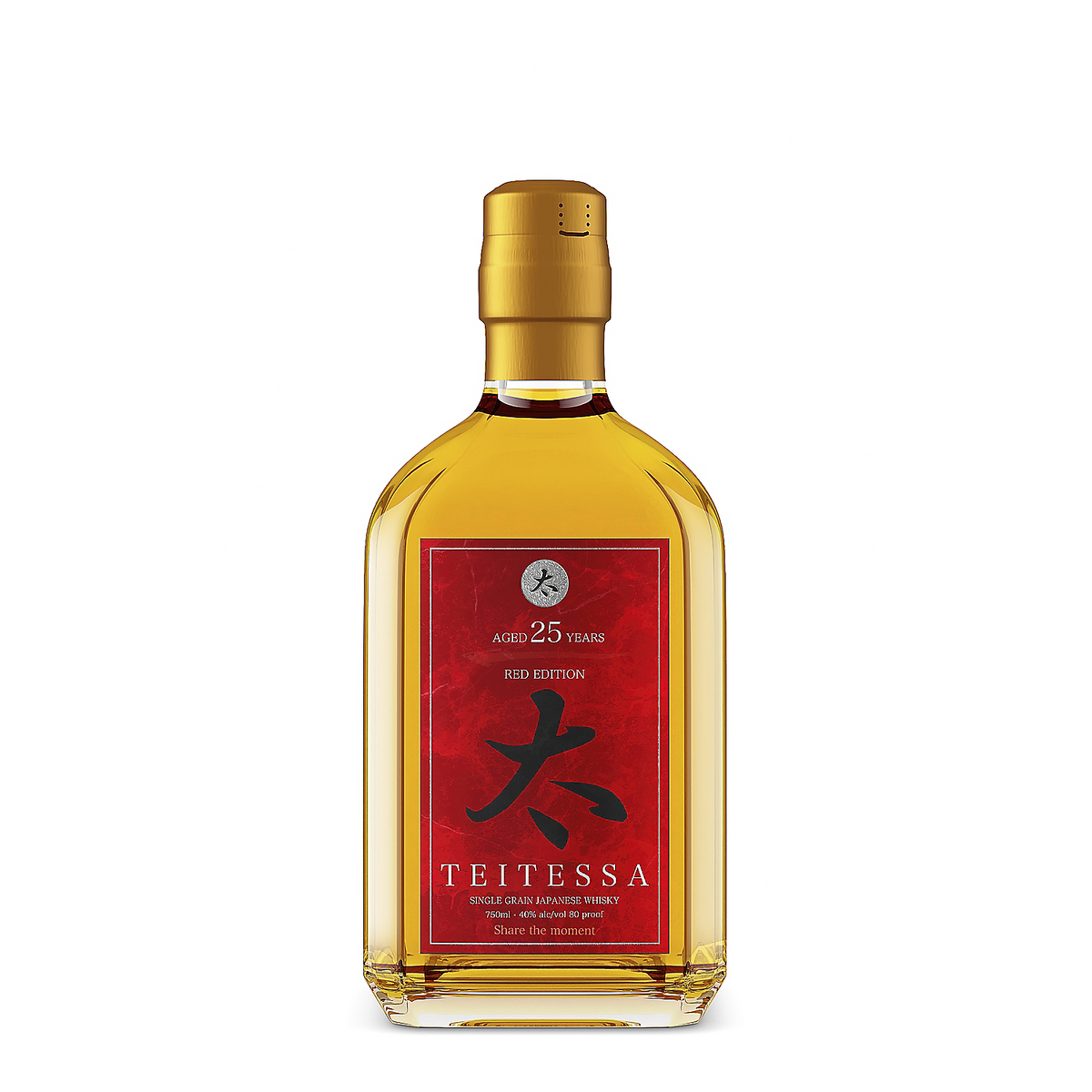 Teitessa Single Grain Japanese Whisky Red Edition 25 Yr 80 750ml