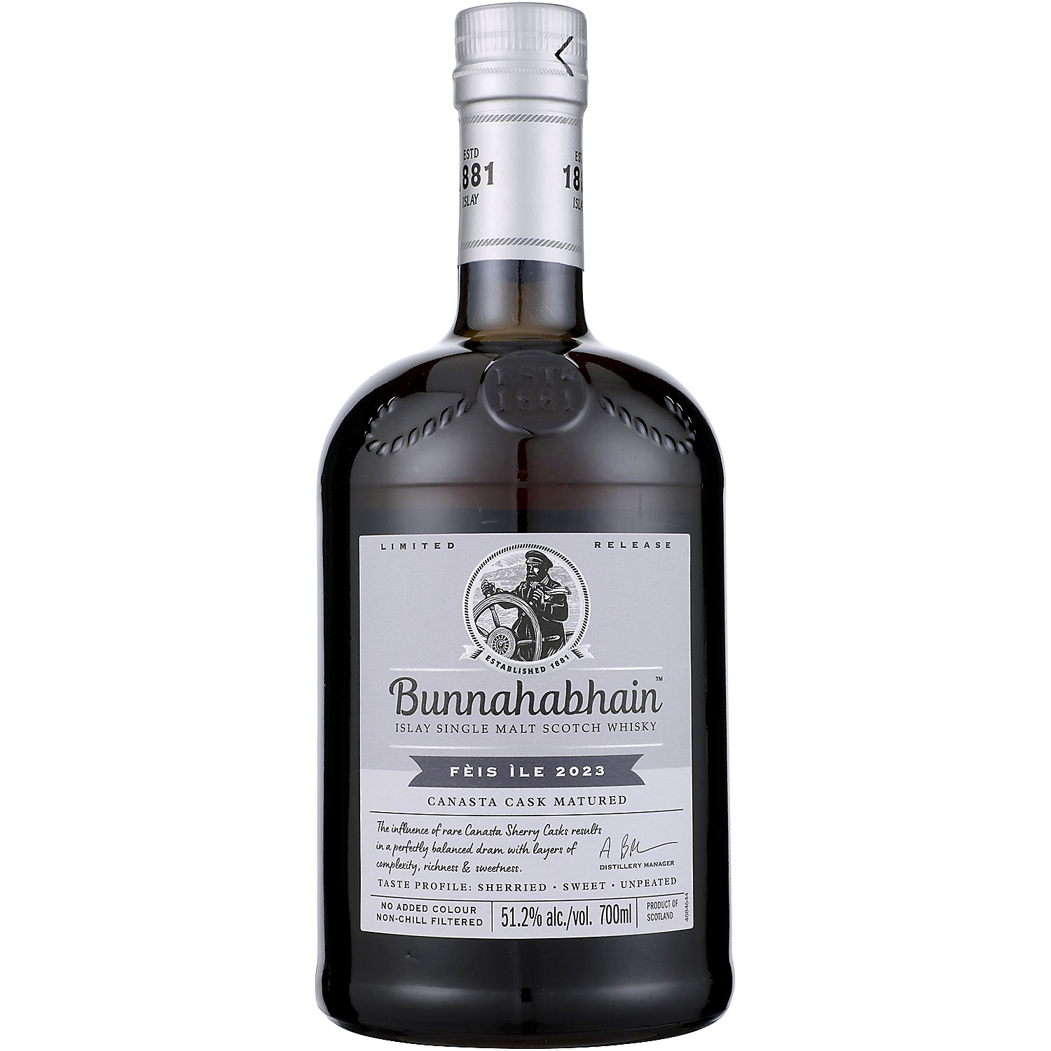 Bunnahabhain Single Malt Scotch Feis Ile 2023 Canasta Cask Matured Limited Edition 102.4 700ml